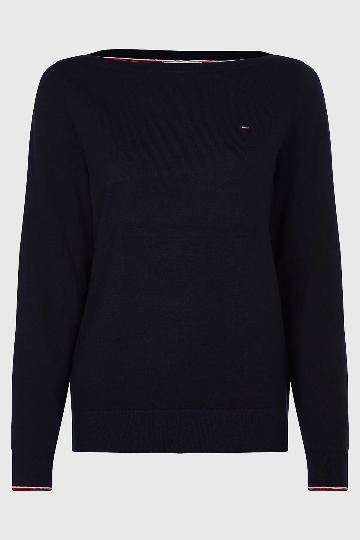 TOMMY HILFIGER PULLOVER IN COTONE BLU 25656