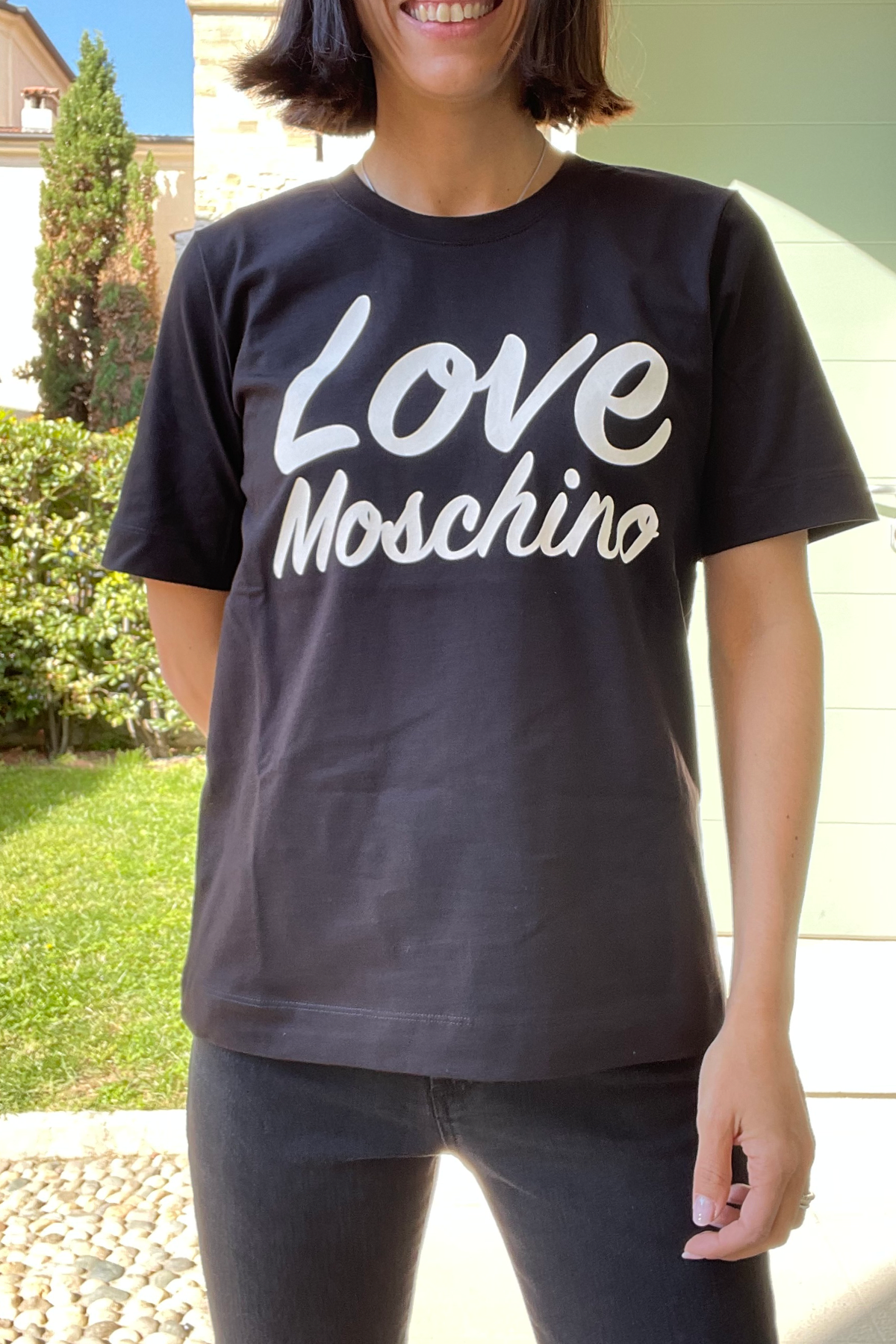 mp t-shirt LOVE MOSCHINO T-SHIRT NERO 3V