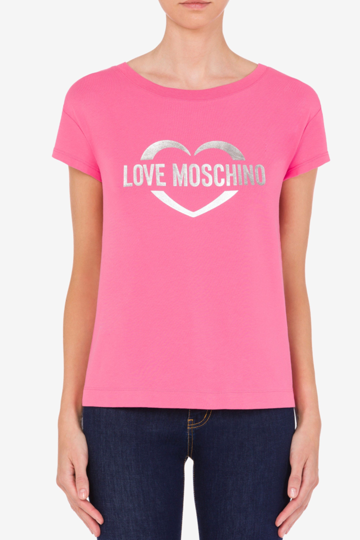 Love Moschino T-shirt rosa W 4 F30