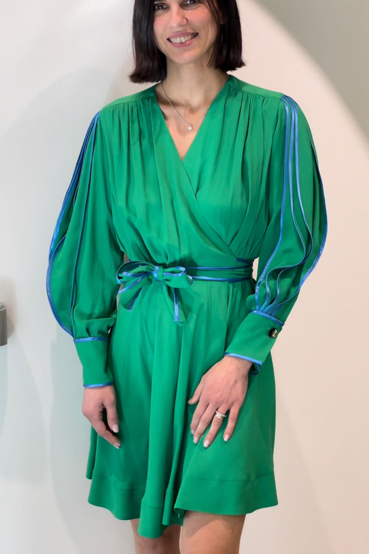 Simona Corsellini abito verde
