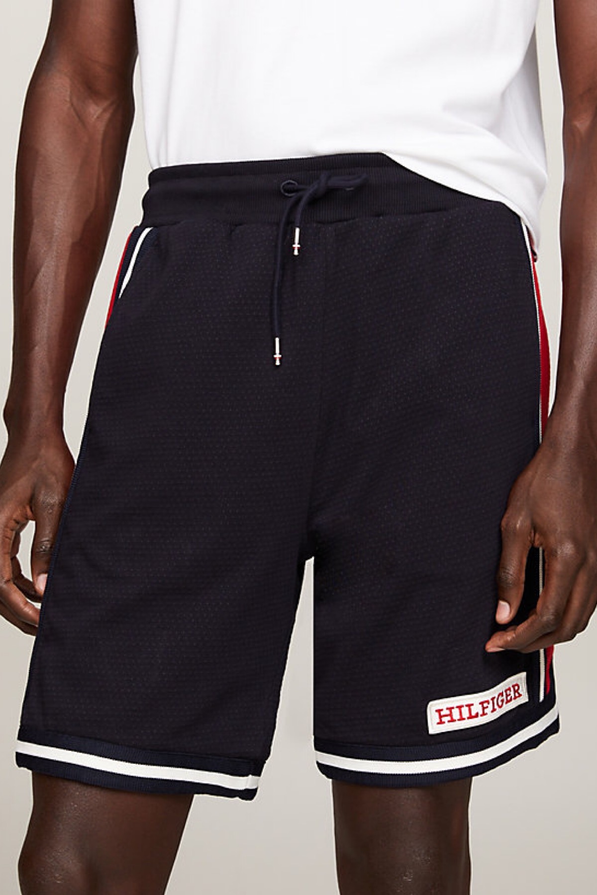 Tommy Hilfiger shorts monotype con logo blu 34416