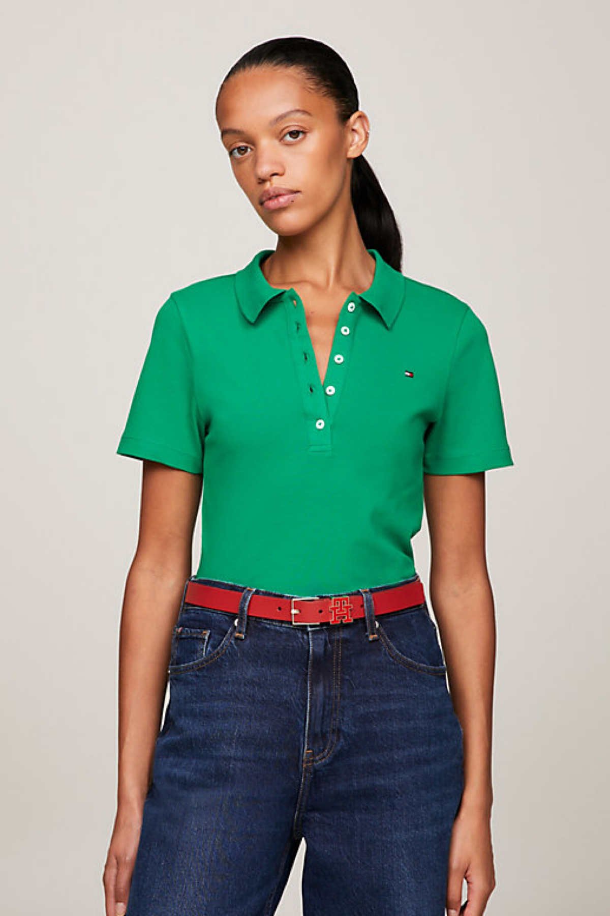 Tommy Hilfiger polo 1985 collection slim fit green