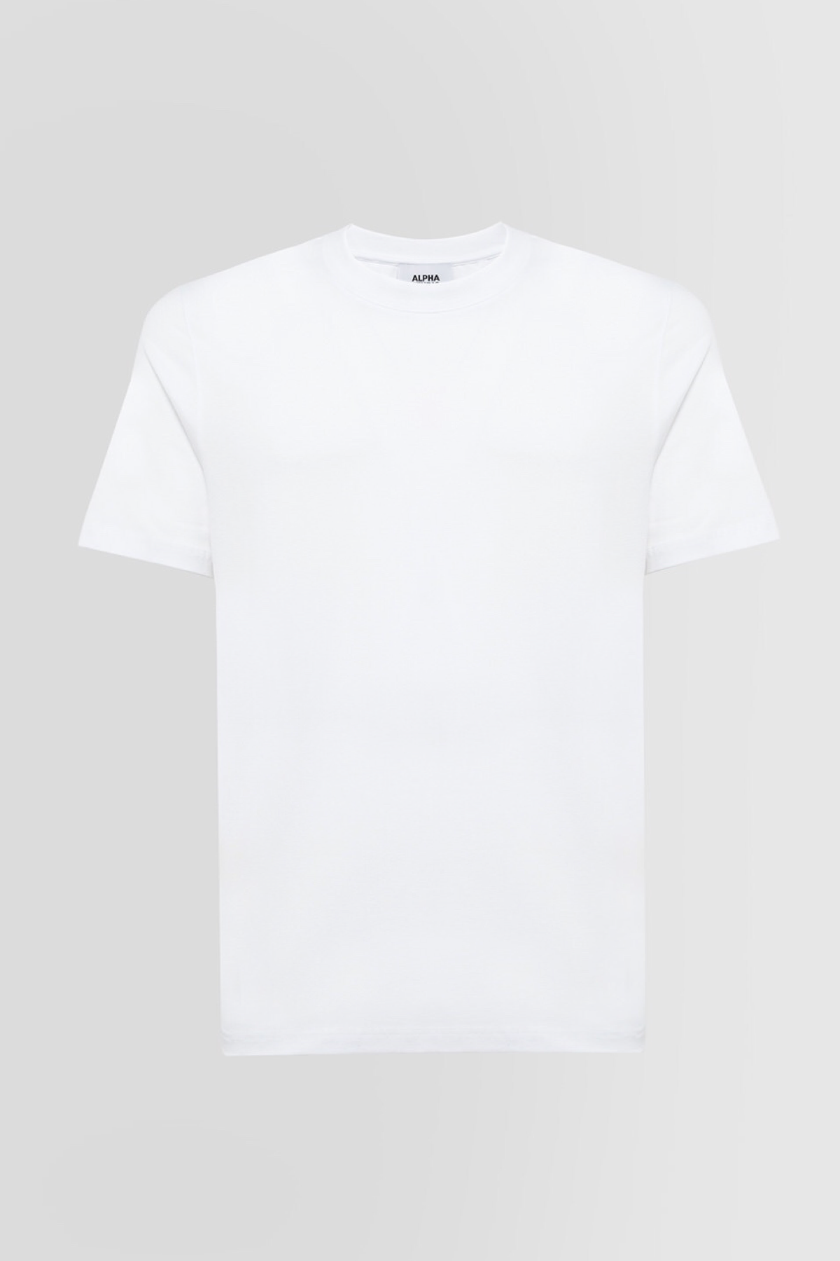 Alpha Studio t-shirt in jersey stretch bianco